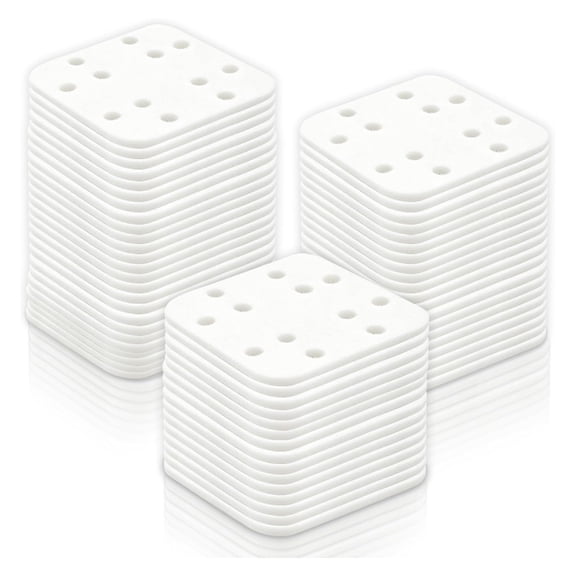 Whaledi Pack of 60 White Humidifier Pads Cotton Texture for Mineral Buildup Care