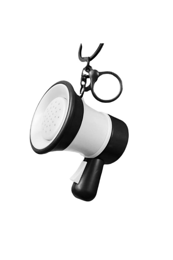 Plastic Keychains Bag Pendant Featuring Mini Voice Changer Speaker for Fun
