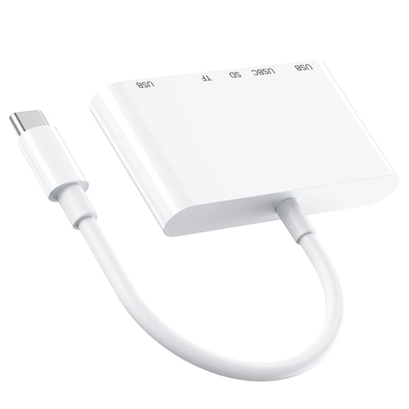 Whaledi Portable USB C Hubs With TF Card Reader PD15W Fast Charging Double USB Port