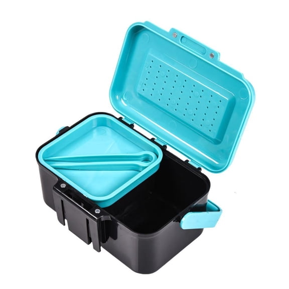 Whaledi Portables Baits Box Earthworms Lures Case With Lid And Ventilation Hole