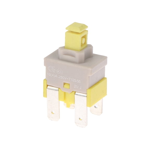 Whaledi Power Switches 4 Pin Push Button Switches Plastic Texture for Vacuum Cleaner