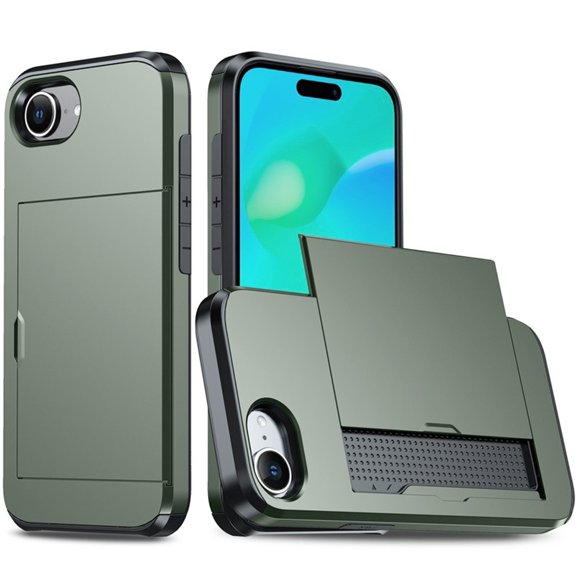 Whaledi Protective Phone Wallet Case Cover with Builtin Card Slot and Impact Absorption