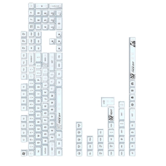 Whaledi Quality 141 Key MDA Profile Keycaps, Suitable for Office and Gaming Use