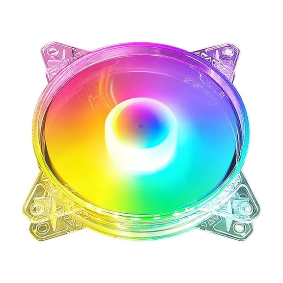 Whaledi Quiet 12cm PC Case Fan 4Pin PWM LED Lighting High Airflow Cooling System