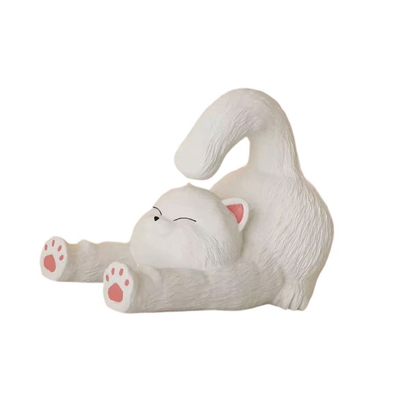 Whaledi Resin Feline Shape Smartphone Support Stand Rack Perfect Gift for Women Girls