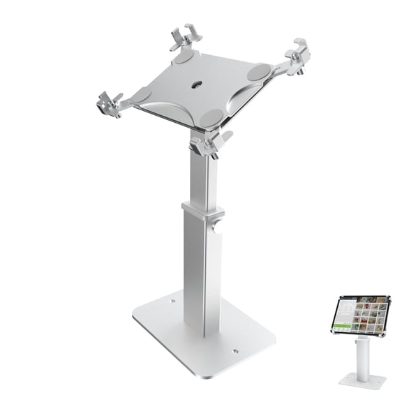 Whaledi Retail POS Tablets Stand Adjustable Height 360 Rotation Aluminum Steel Frame