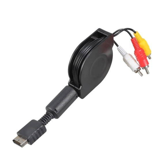 Whaledi Retractable Composite Video Cord With 3 RCAs Connectors For Consoles TV Link