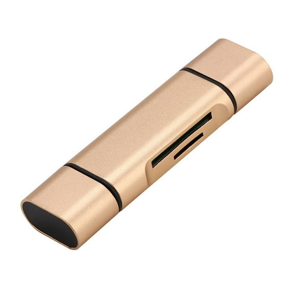 Whaledi Silver Gold Card Reader Type C USB 2.0 Mircro USB Card Readers All-in-1