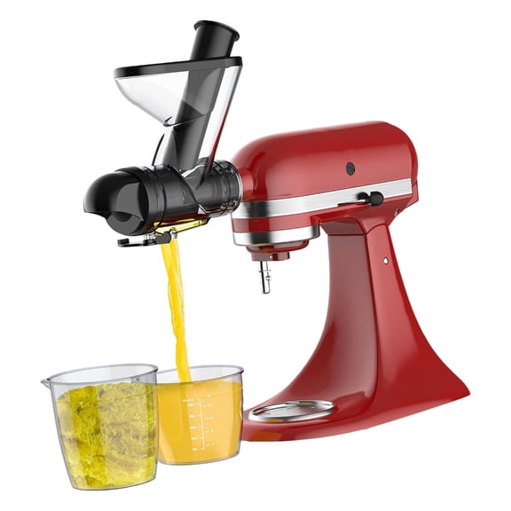 Whaledi Slow Juicer Attachment with Double Feed Chutes and Pusher Easy To Clean