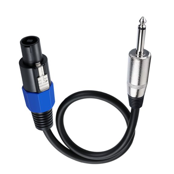 Whaledi Speakon to 1/4 TS Speaker Cable Speakon Male to 6.35mm 1/4" Mono Male Cable