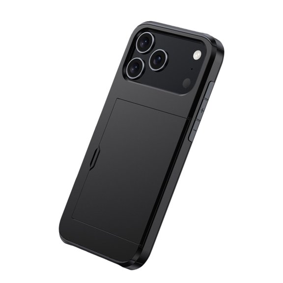Whaledi Strong Plastic Protective Case Featuring Integrated Card Slot for Phone 17