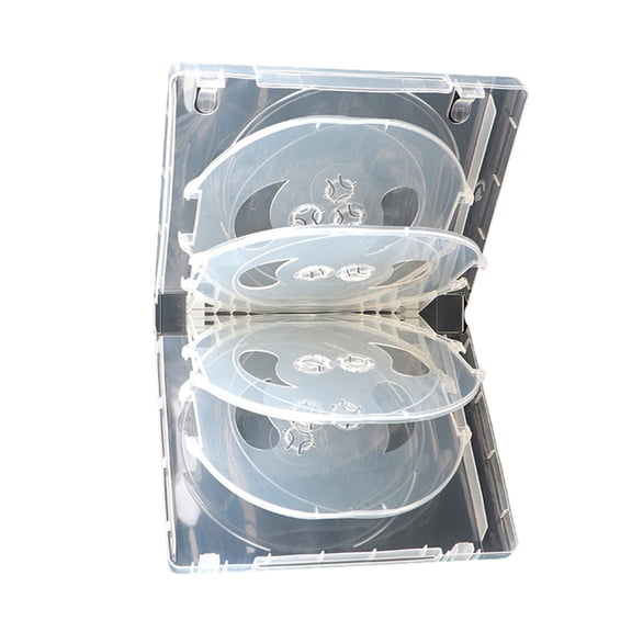 Whaledi Transparent Standard DVD Case DVD Package Portables DVD Storage Box