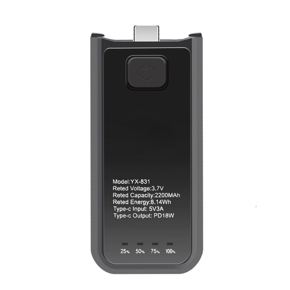 Whaledi Tripod Mountable Battery Handle For Pocket 3 Devices Charging Safety Features