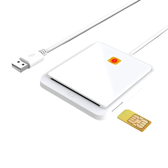 Whaledi USB 2.0 ABS Intelligent Card Reader For Office Banking And Online Security