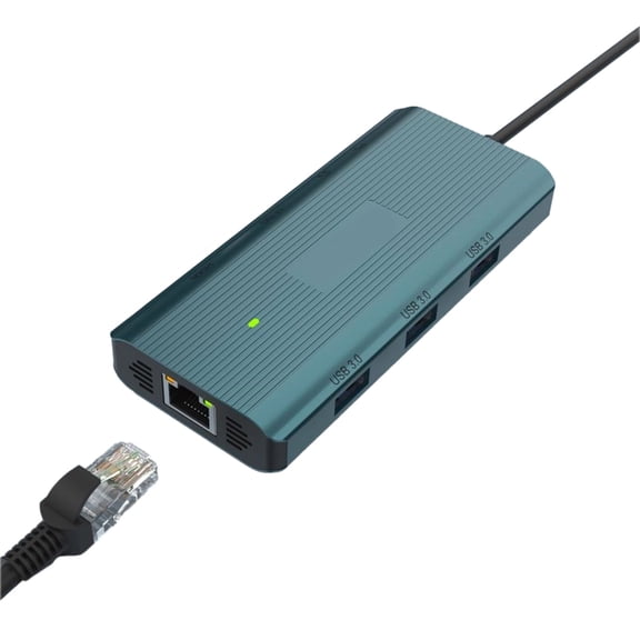 Whaledi USB C Hub for Office, School, and Meetings USB3.0, 4K, Card Reader, PD 100W