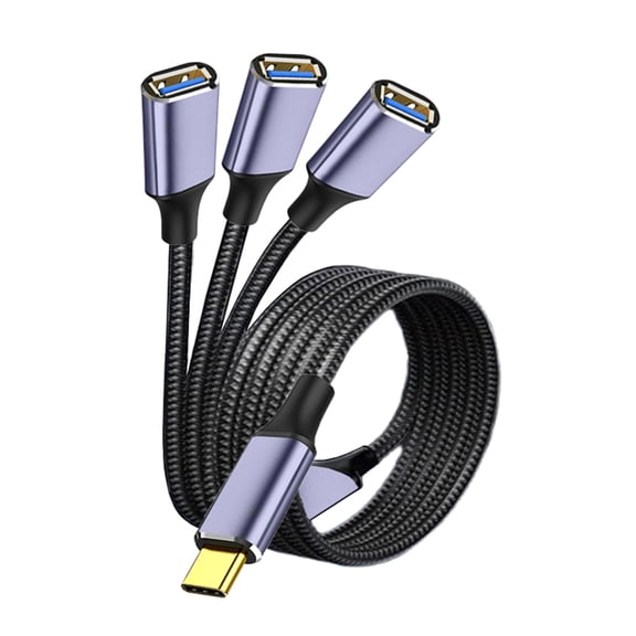 Whaledi USB C to USB OTG Adapter Cable Type C Male to USB2.0 Female Expansion Hub