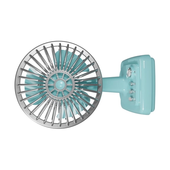 Whaledi USB Charging Metal Desk Fan Retro Design 3 Speed Adjustable Efficient