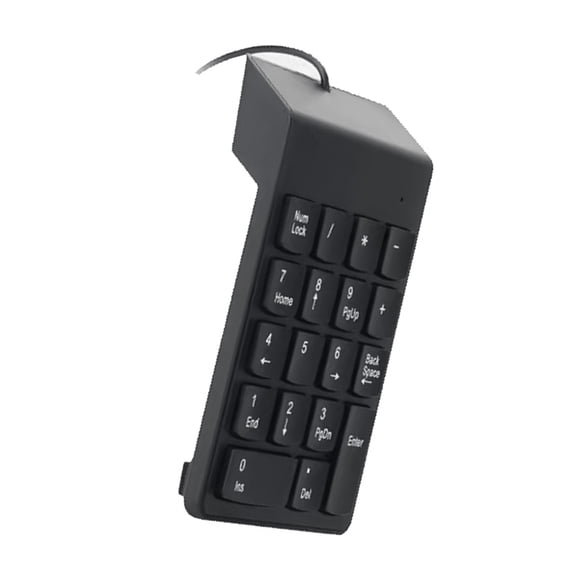 Whaledi USB Numeric Keypad Ergonomic Keyboard For Office And Gaming Multimedia Keys