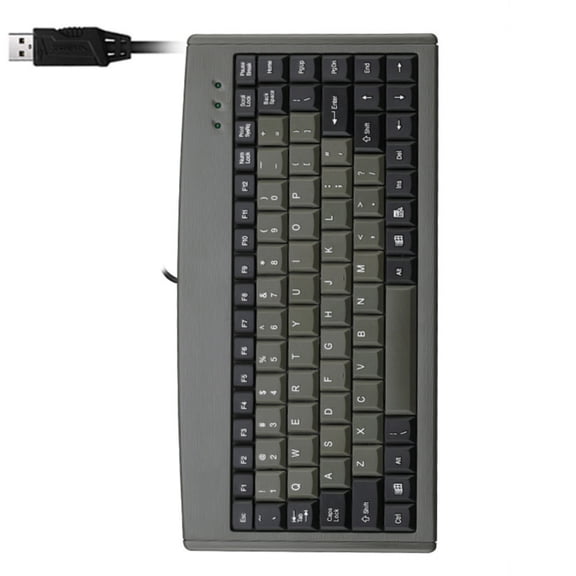 Whaledi USB Wire 88Key Ergonomic Waterproof Keyboard For Office And Industrial Use
