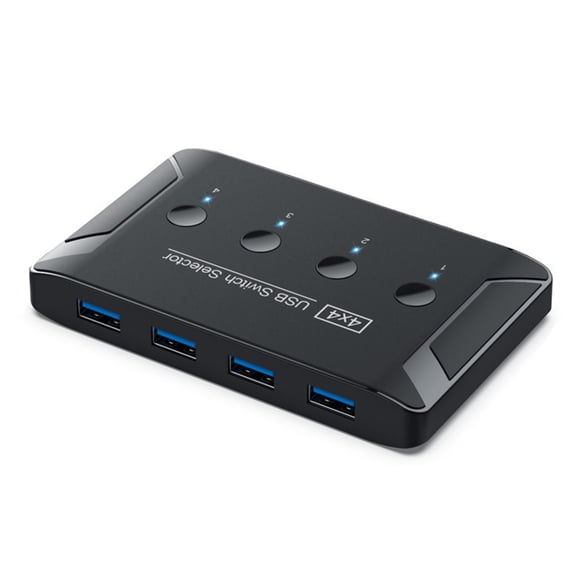 Whaledi USB2.0 Printer Sharing Device Manual Sharing Switch Hubs 4 in 4 Out Splitter