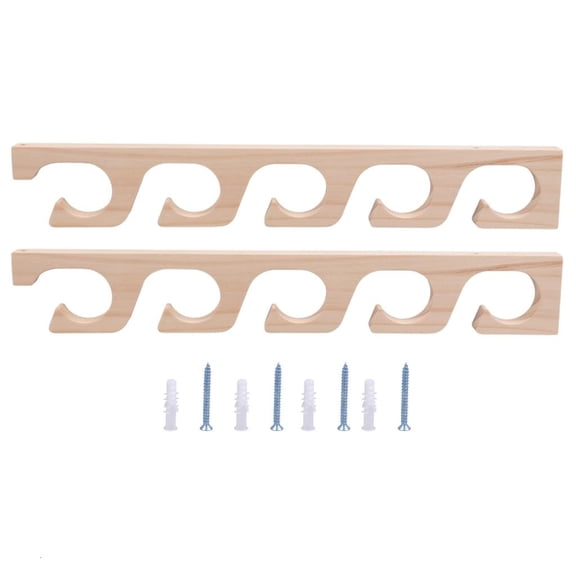 Whaledi Wall or Ceiling Mounted Fishing Rod Hanger Display Stand Holds 6 Fishing Rods