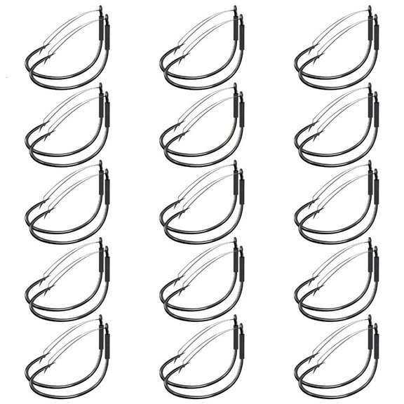 Whaledi Weedless Rig Hook Fish Hook for Wacky Rigging Lures Pack of 30