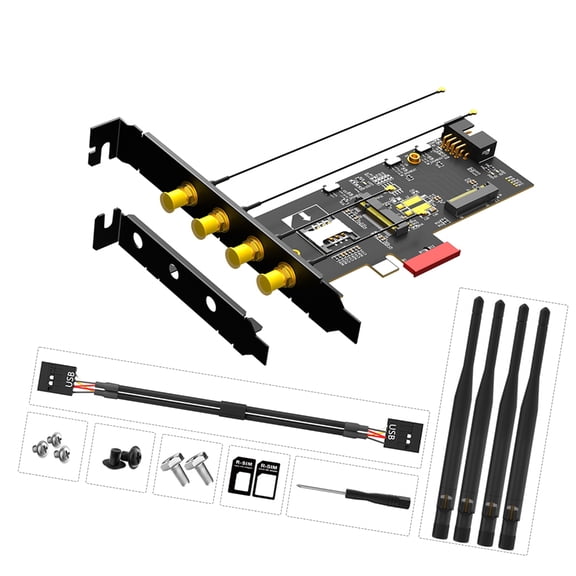 Whaledi WiFi Card M.2 to PCIE 1X WiFi 6 5G for Computer 3G/4G Networking Card