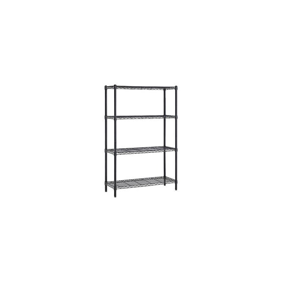 Whalen 4-Shelf Wire Unit 36"W Black (WS143654-4B)