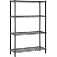 thumbnail image 1 of Whalen 990494 Whalen 4-Shelf Wire Unit 48-Inch W Black (WS184872-4B), 1 of 3
