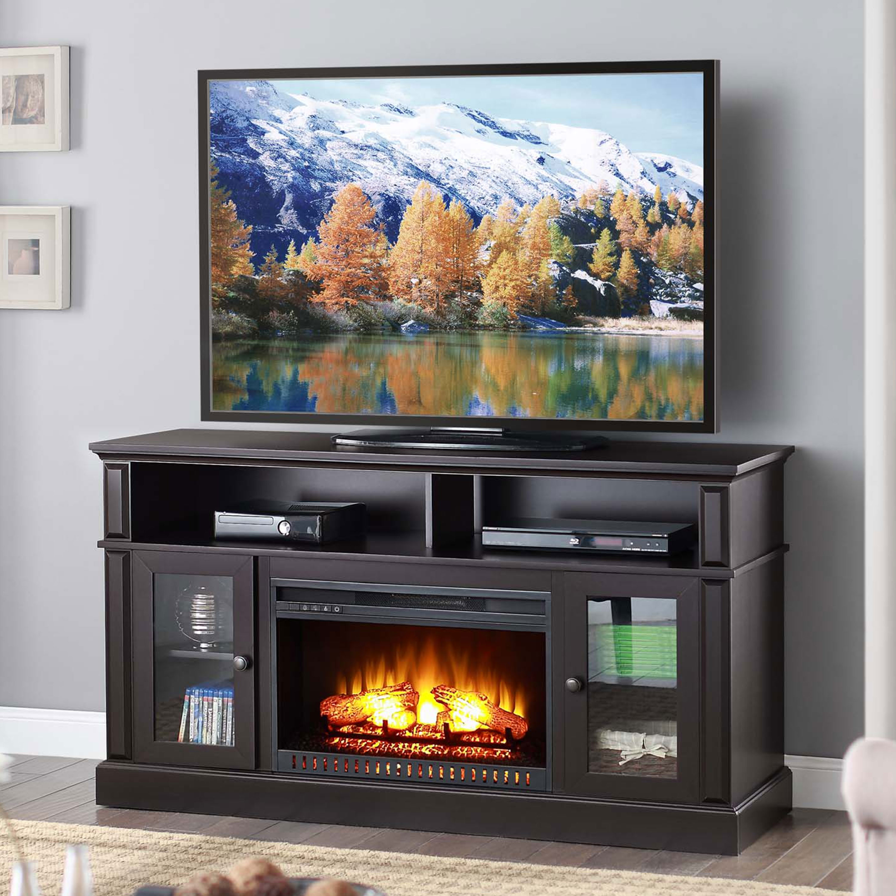 Whalen Barston Media Fireplace for TV's up to 70 Multiple Finishes - image 1 of 2