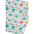 thumbnail image 1 of Whales Anchor Summer Hand Towels, Cute Starfish Boat Kitchen Towel Ultra Soft and Absorbent,Decorative Fingertip Face Towel for Bathroom Hotel, 2 PCS, 28.3"x 14.4", 1 of 5