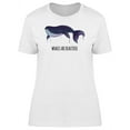 thumbnail image 1 of Whales Are Beautiful Watercolor T-Shirt Women -Image by Shutterstock, Female XX-Large, 1 of 2