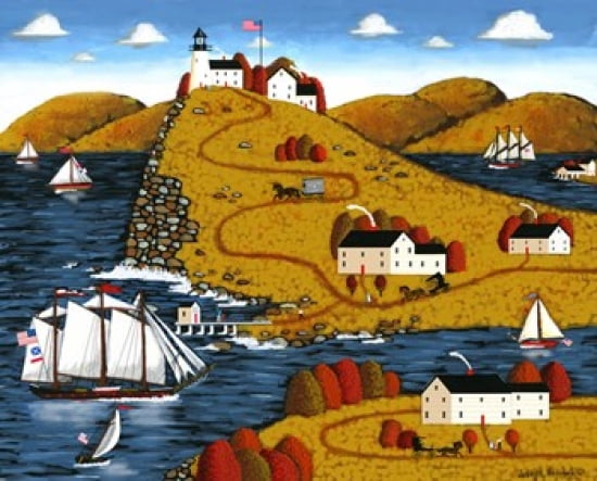 Whales Head Light Canvas Art - Joseph Holodook (27 x 22)