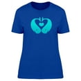 thumbnail image 1 of Whales Making A Heart Doodle T-Shirt Women -Image by Shutterstock, Female Medium, 1 of 2