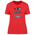 thumbnail image 1 of Whales T-Shirt Women -Image by Shutterstock, Female Small, 1 of 2