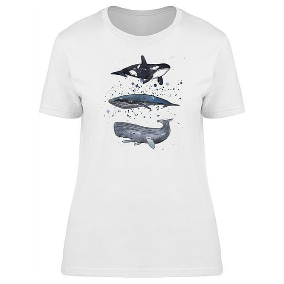 Whales T-Shirt Women -Image by Shutterstock, Female XX-Large