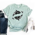 thumbnail image 1 of Whales T-shirt Women's Sea Shirt Christmas Gift For Biologist Marine Animal Tee Nature Tshirt Mammal Shirts Fishing Top, 1 of 3
