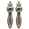 thumbnail image 1 of Whales Vintage Copper Crown-Shaped Bookmarks: Elegant Stainless Steel Book Marks for Avid Readers and Book Lovers - Set of 2, 1 of 5