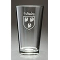 thumbnail image 1 of Whaley Irish Coat of Arms Pint Glasses - Set of 4 (Sand Etched), 1 of 2