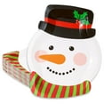 thumbnail image 1 of Whaline 25Pcs ChristmasITSC&nbsp;Paper Plates Snowman Party Plates Cute Disposable Party Dinner Plates Winter Holiday Dinnerware for Dessert Cookie Salad Appetizer Table Decor, 7.9 x 9.8 in, 1 of 3