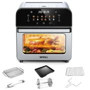 Whall 12QT Touchscreen Air Fryer Toaster Oven, 12 Pre-set Menus, Clear Window, Less Oil