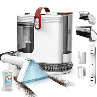 WHALL Portable Carpet Cleaner Machine with Wide Path Tool, Self-Cleaning for Pet Stains and Seats