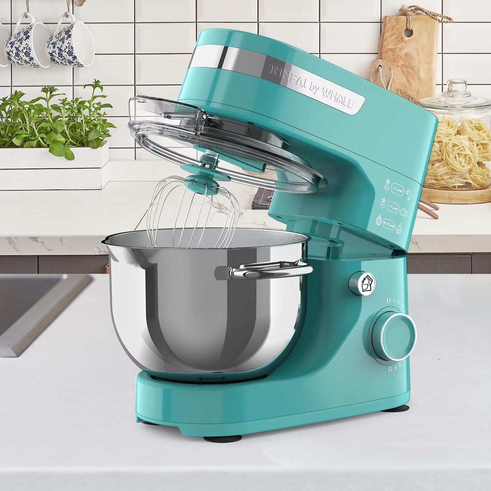Whall Kinfai Electric Kitchen Stand Mixer Machine with 5.5 Quart Bowl for  Cake and Bread Making