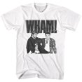thumbnail image 1 of Wham Black and White Poster White Adult T-Shirt, 1 of 2