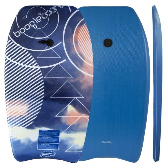 Wham-O 33" Fiber Clad Cover Body Boards with EPS Core Wrist Leash - Blue