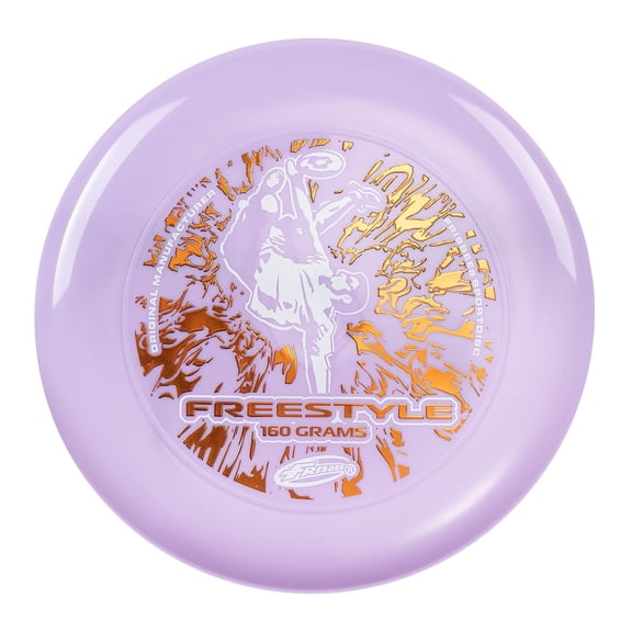 Wham-O Frisbee Freestyle Disc 160g, 10.5 Inch, Durable and Flexible PE for Outdoor Beach, Family Fun -1 Pack