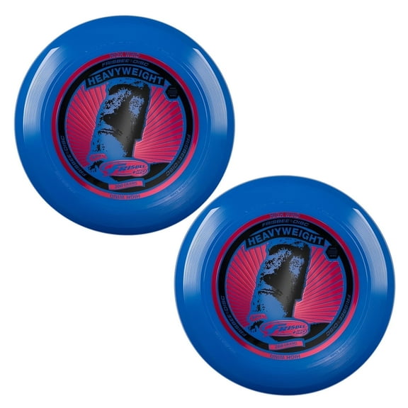 Wham-O Frisbee Heavyweight 200g, 11 Inch Long Distance and Durable Disc for Outdoor Activities, Stable Flying for Family Fun - 2 Pack