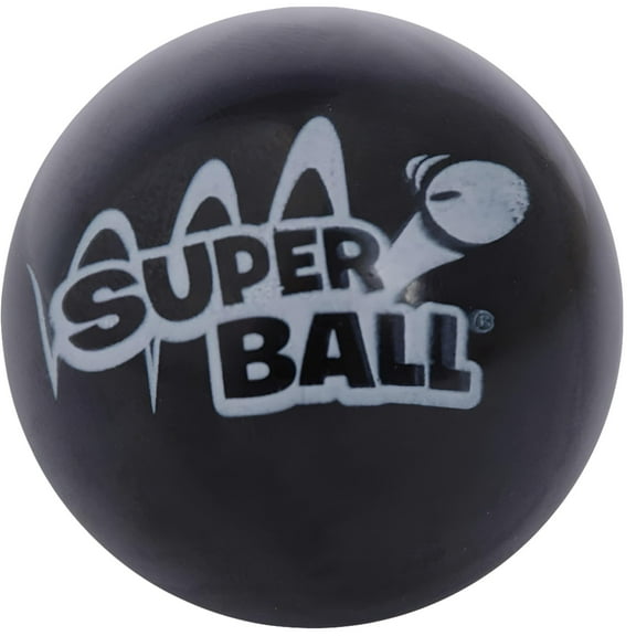 Wham-O Incredible SuperBall Toy, Black Bouncing Ball, Children Ages 5+