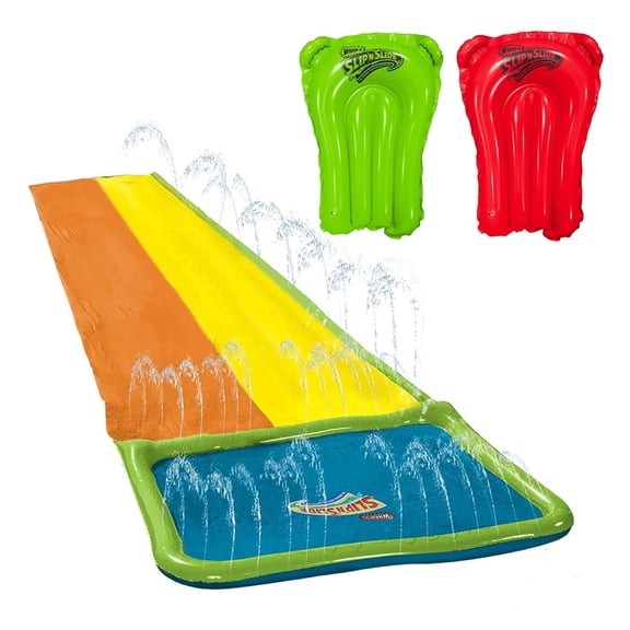 Slip 'N Slide by Wham-O 18ft Double Waver Rider with Splash Pool Area 2 Boogies
