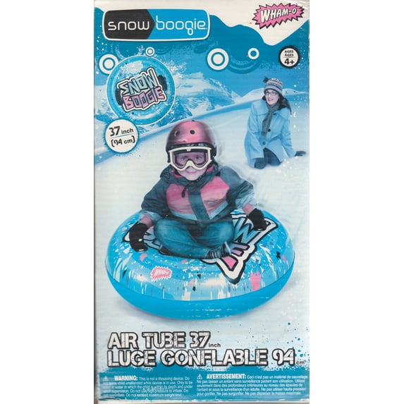 Wham-O Snow Boogie Confetti Print Air Tube 37 Inflatable Sled, 2 Sturdy Grip Handles, Durable PVC Vinyl
